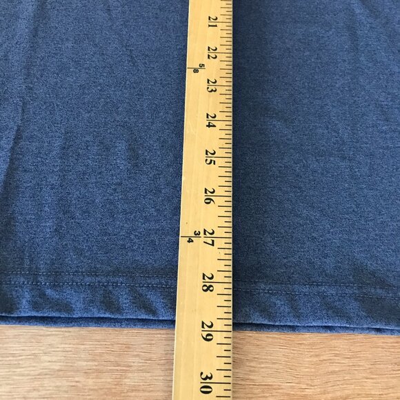 Rhoback Performance Polo Shirt Men L Blue Back the Blue Flag Short Sleeve Golf - Picture 6 of 12